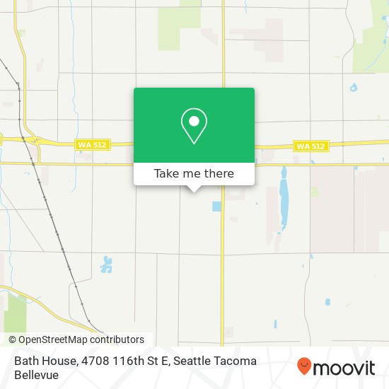 Mapa de Bath House, 4708 116th St E