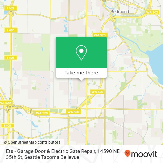 Ets - Garage Door & Electric Gate Repair, 14590 NE 35th St map