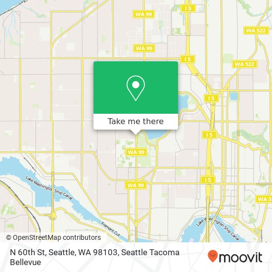 Mapa de N 60th St, Seattle, WA 98103