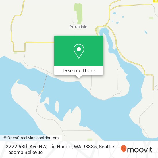 Mapa de 2222 68th Ave NW, Gig Harbor, WA 98335