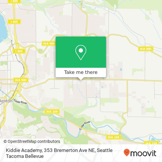 Mapa de Kiddie Academy, 353 Bremerton Ave NE