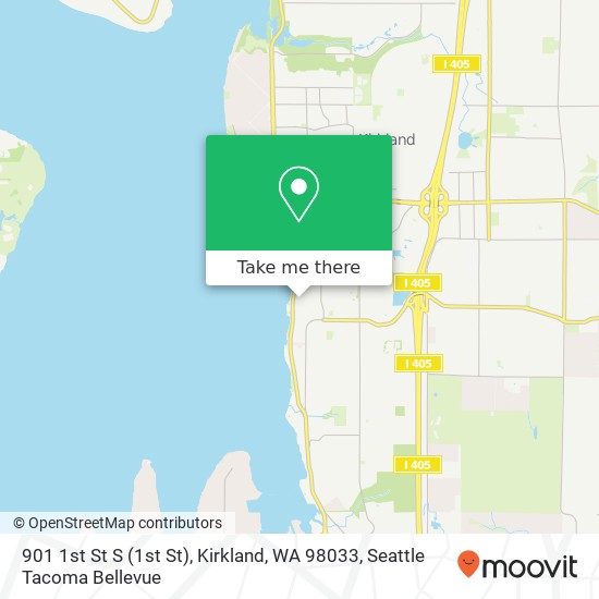 Mapa de 901 1st St S (1st St), Kirkland, WA 98033