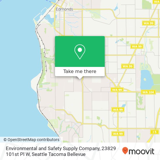 Mapa de Environmental and Safety Supply Company, 23829 101st Pl W