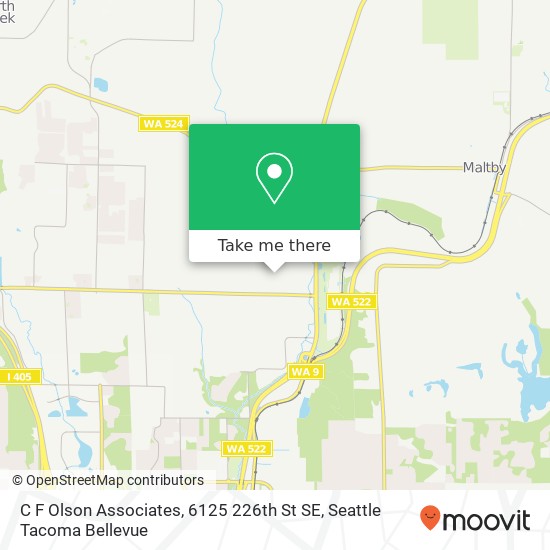 Mapa de C F Olson Associates, 6125 226th St SE