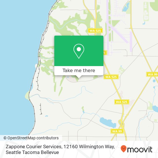 Mapa de Zappone Courier Services, 12160 Wilmington Way