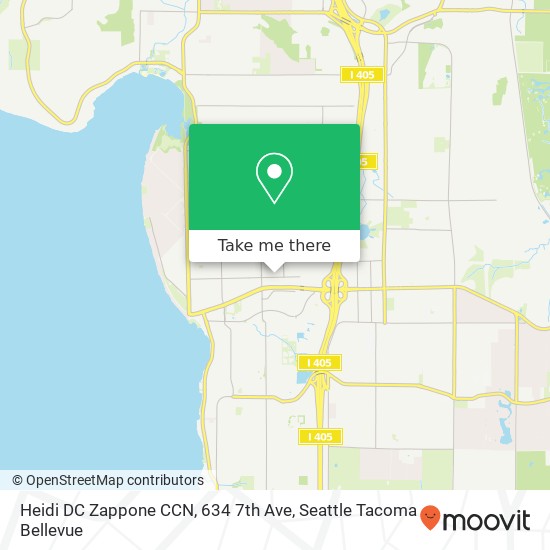 Mapa de Heidi DC Zappone CCN, 634 7th Ave