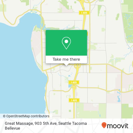 Mapa de Great Massage, 903 5th Ave