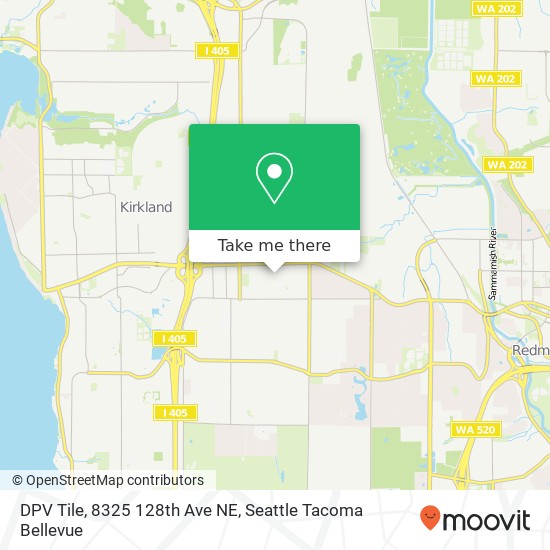 Mapa de DPV Tile, 8325 128th Ave NE