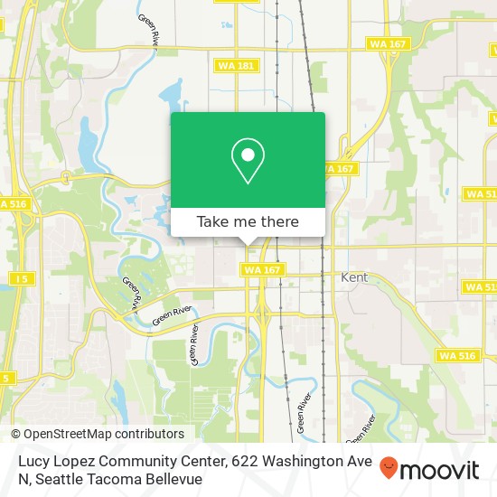 Mapa de Lucy Lopez Community Center, 622 Washington Ave N