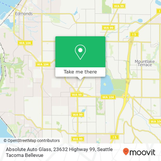 Absolute Auto Glass, 23632 Highway 99 map