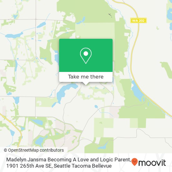 Mapa de Madelyn Jansma Becoming A Love and Logic Parent, 1901 265th Ave SE