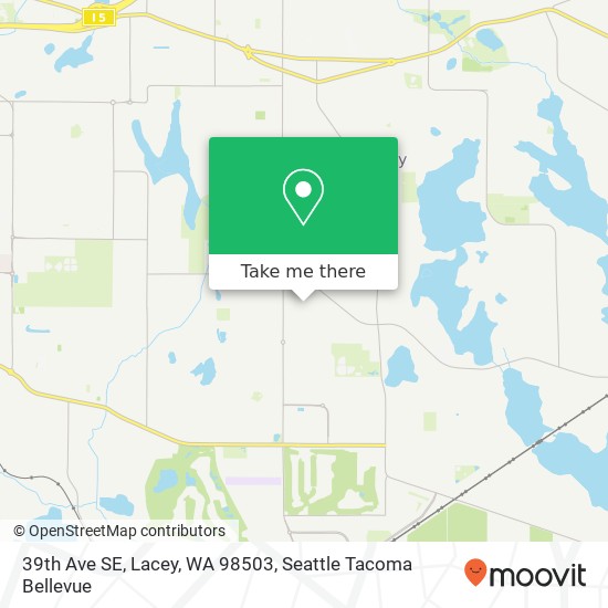 Mapa de 39th Ave SE, Lacey, WA 98503