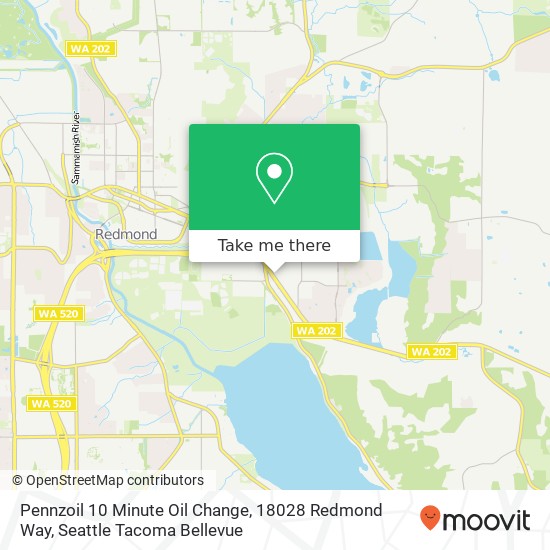 Pennzoil 10 Minute Oil Change, 18028 Redmond Way map