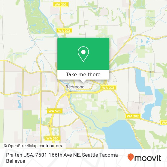 Mapa de Phi-ten USA, 7501 166th Ave NE