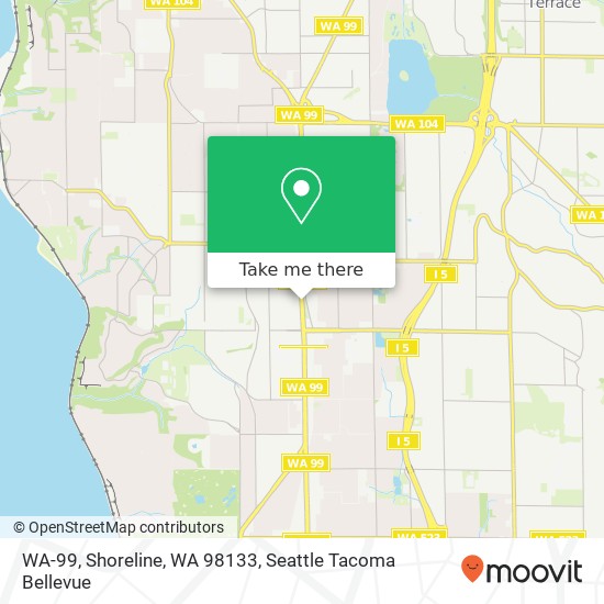 WA-99, Shoreline, WA 98133 map