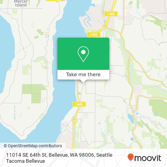 11014 SE 64th St, Bellevue, WA 98006 map