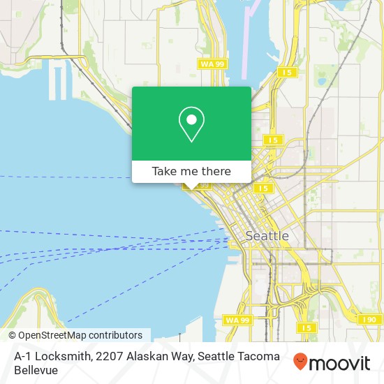 A-1 Locksmith, 2207 Alaskan Way map