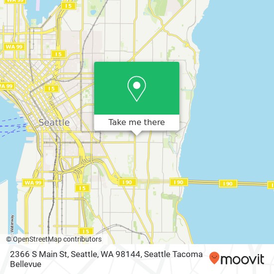 Mapa de 2366 S Main St, Seattle, WA 98144