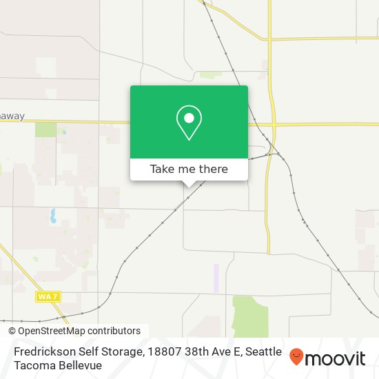 Fredrickson Self Storage, 18807 38th Ave E map