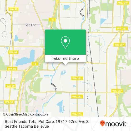 Best Friends Total Pet Care, 19717 62nd Ave S map