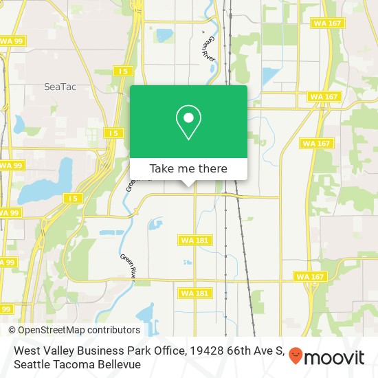 West Valley Business Park Office, 19428 66th Ave S map