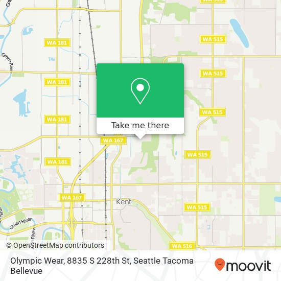 Mapa de Olympic Wear, 8835 S 228th St