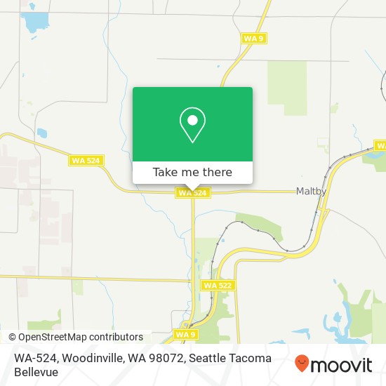 Mapa de WA-524, Woodinville, WA 98072