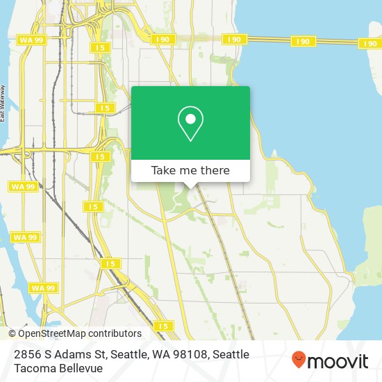 Mapa de 2856 S Adams St, Seattle, WA 98108