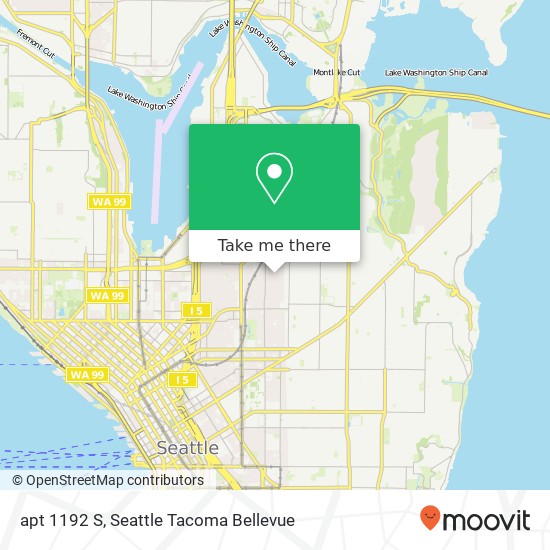 Mapa de apt 1192 S, 525 14th Ave E apt 1192 S, Seattle, WA 98112, USA