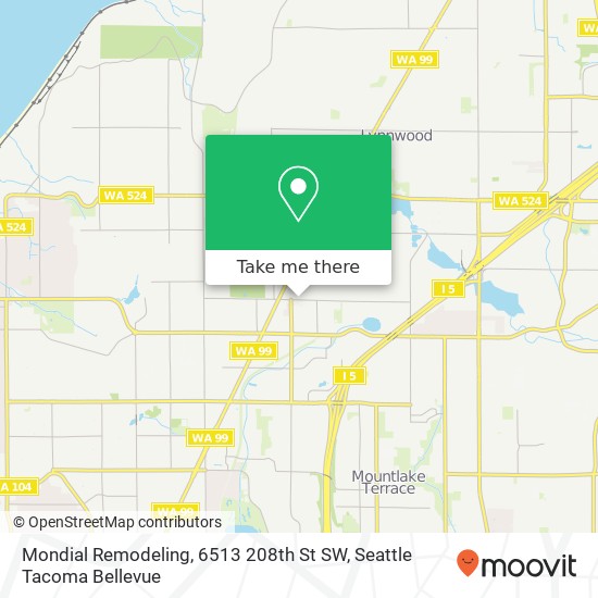 Mondial Remodeling, 6513 208th St SW map