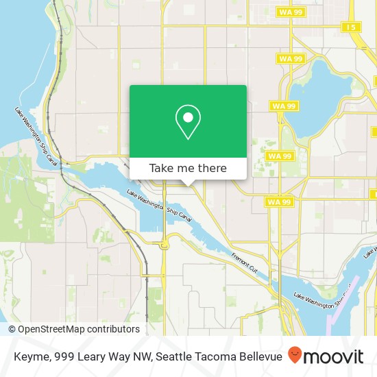 Keyme, 999 Leary Way NW map