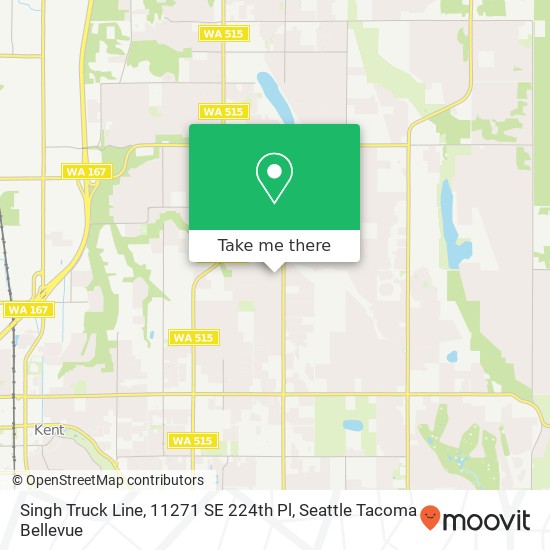 Singh Truck Line, 11271 SE 224th Pl map