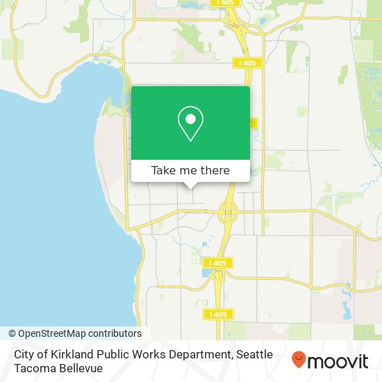 City of Kirkland Public Works Department map