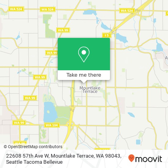 22608 57th Ave W, Mountlake Terrace, WA 98043 map