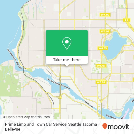 Mapa de Prime Limo and Town Car Service