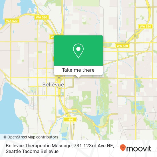 Bellevue Therapeutic Massage, 731 123rd Ave NE map