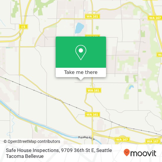 Safe House Inspections, 9709 36th St E map