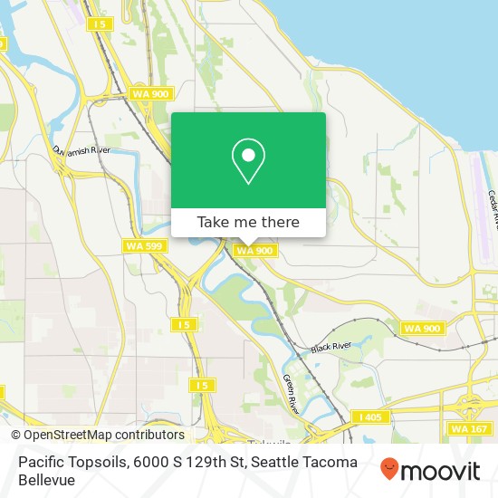 Mapa de Pacific Topsoils, 6000 S 129th St