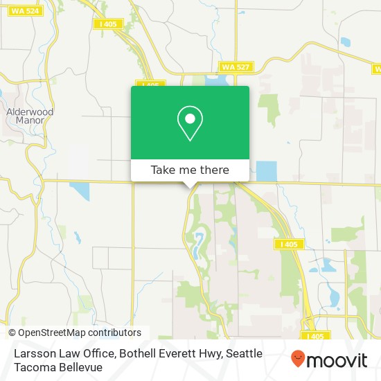 Larsson Law Office, Bothell Everett Hwy map