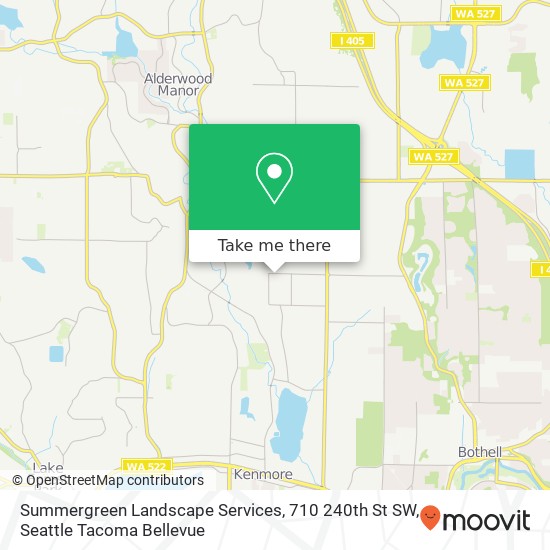 Summergreen Landscape Services, 710 240th St SW map