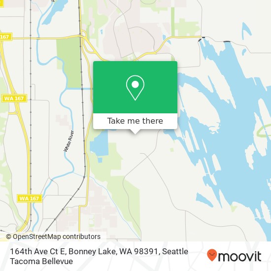 164th Ave Ct E, Bonney Lake, WA 98391 map