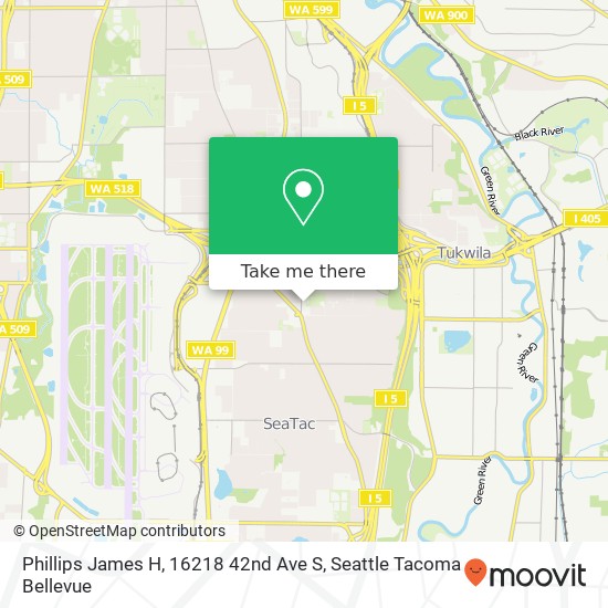 Phillips James H, 16218 42nd Ave S map