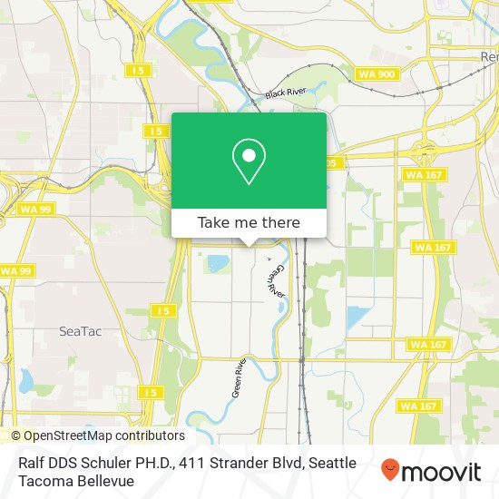 Mapa de Ralf DDS Schuler PH.D., 411 Strander Blvd