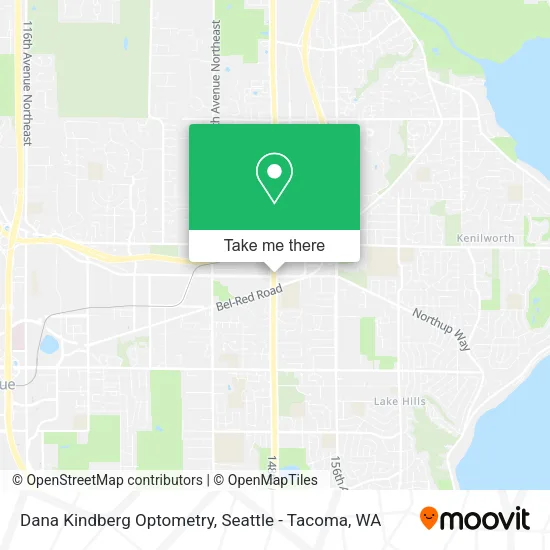 Mapa de Dana Kindberg Optometry