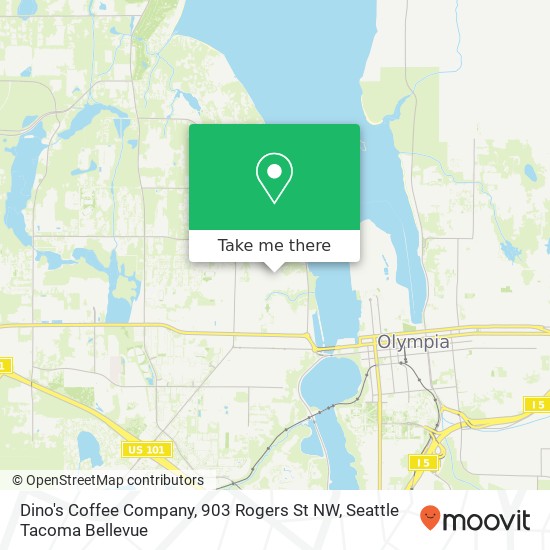 Mapa de Dino's Coffee Company, 903 Rogers St NW