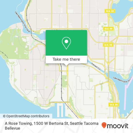 A Rose Towing, 1500 W Bertona St map