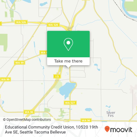 Mapa de Educational Community Credit Union, 10520 19th Ave SE