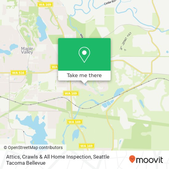 Mapa de Attics, Crawls & All Home Inspection