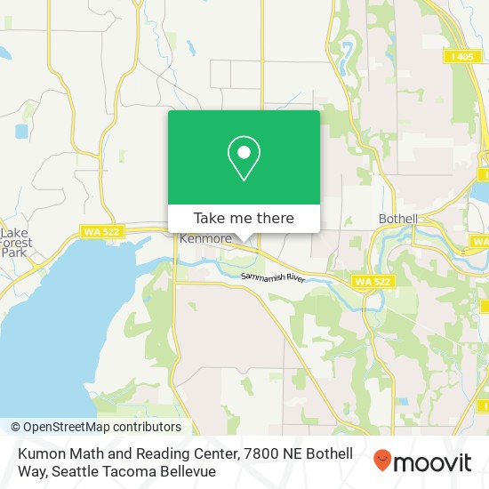 Kumon Math and Reading Center, 7800 NE Bothell Way map