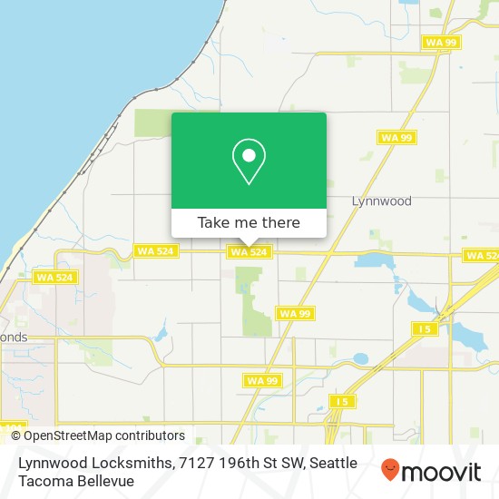 Mapa de Lynnwood Locksmiths, 7127 196th St SW